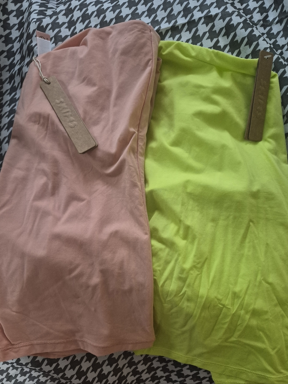 Skims Tube Top Daffodil and Desert Clay M